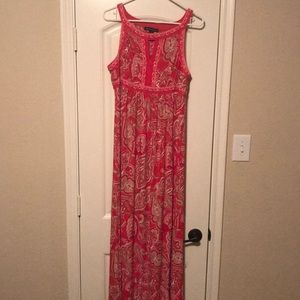 Paisley print maxi dress